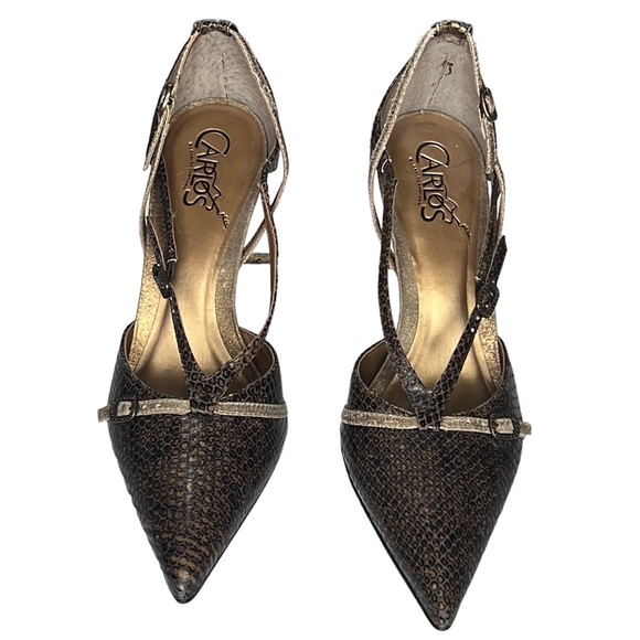 Carlos “Expose” Textured Pointed Heels - Picture 2 of 5